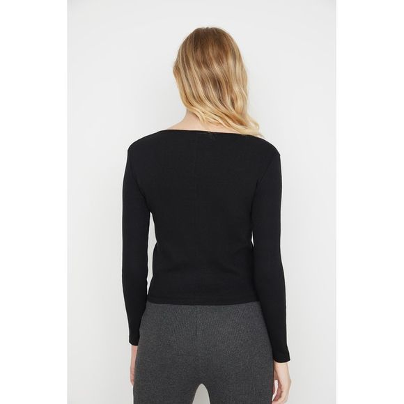 NWT Trendyol Women Slim fit Button placket Knit Blouse - Picture 10 of 13